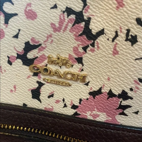 Coach Floral Tote Bag - Pink and White - Picture 2 of 5